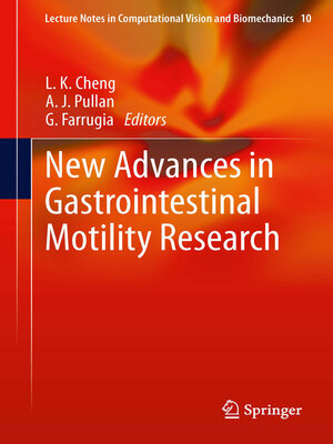 cover image of New Advances in Gastrointestinal Motility Research